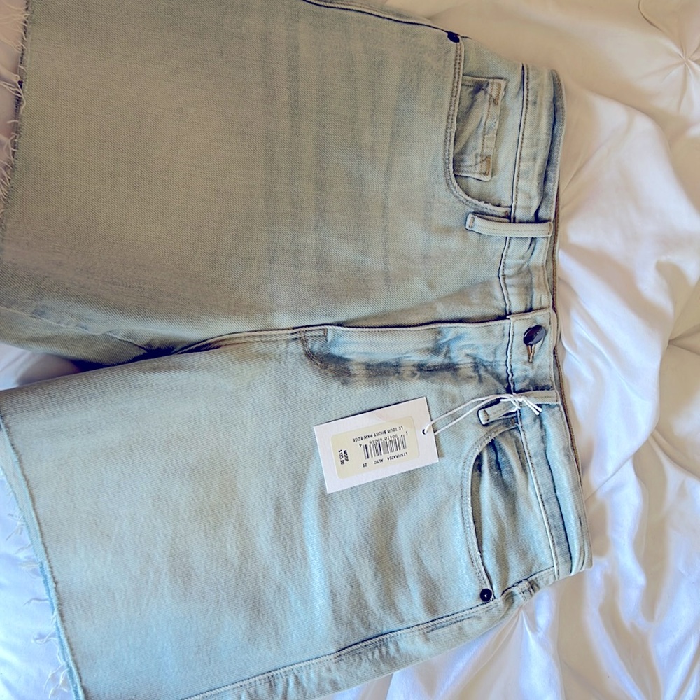 Frame Le Tour Raw Edge Jean Shorts